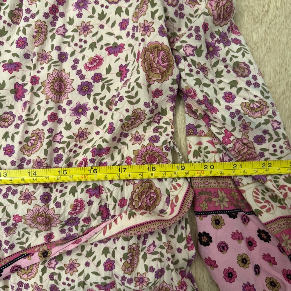 SundayUp Boho Floral Maxi | Modern Folklore Artisanal Chic Button-Down Dress - Picture 12 of 14